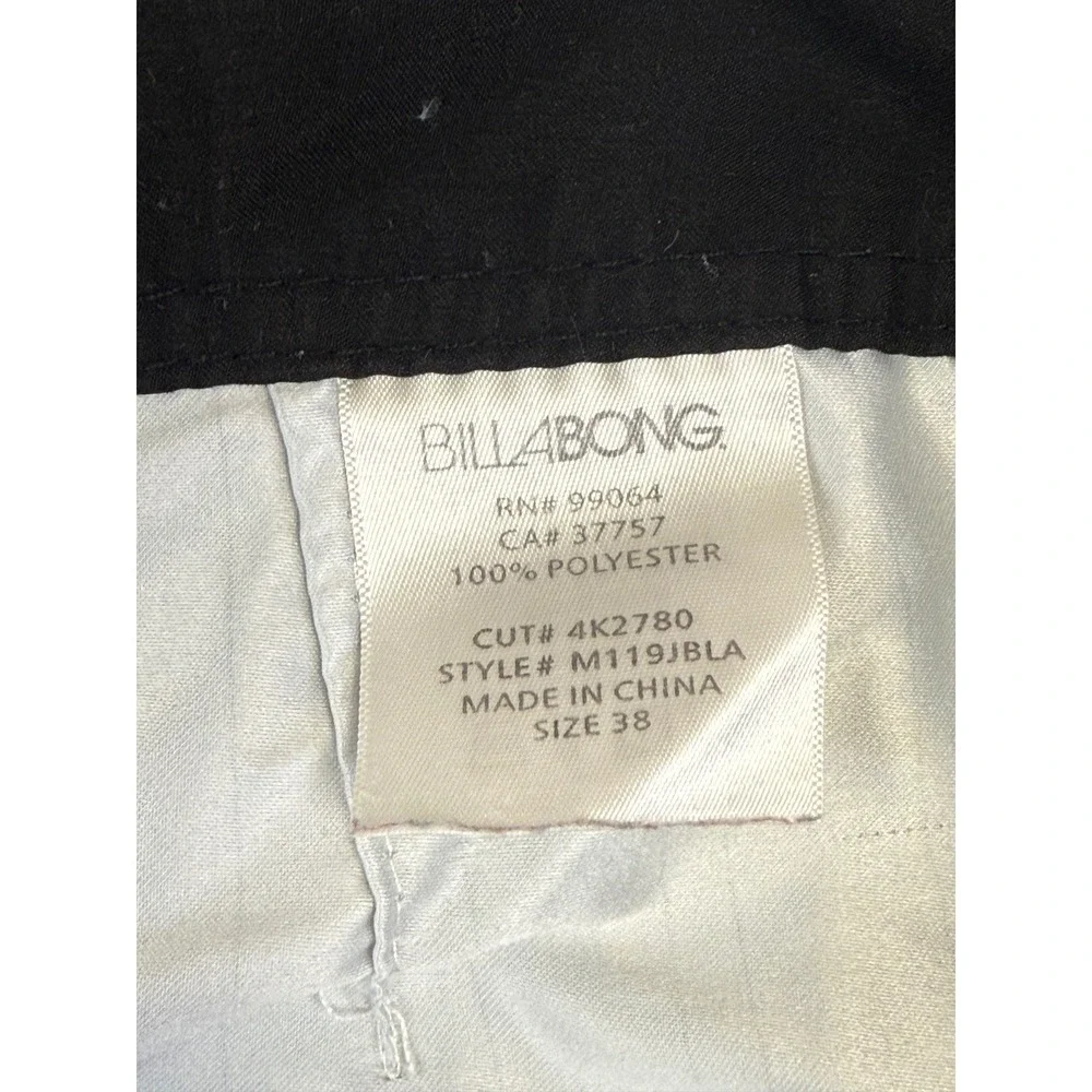 Billabong‎ Mens Grey Pinstripe Board Shorts Cargo Pocket Swim Trunks Size 38